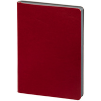 Ежедневник Slip, недатированный, красный с серым, тонированная бумага