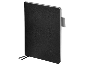 Ежедневник недатированный А5 Boston, черный (серый обрез)