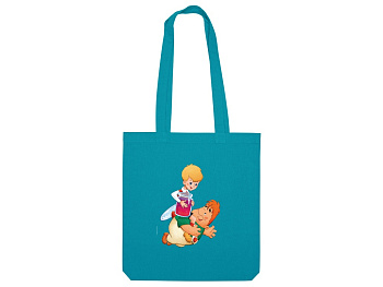 Сумка из плотного хлопка Карлсон, 220 г/м2, бирюзовый 320C NEW