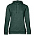 Толстовка с капюшоном женская Hoodie, темно-зеленый меланж