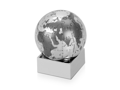 Головоломка Земной шар, серебристый/серый
