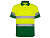 Поло Polaris мужское, садовый зеленый/неоновый желтый