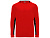 Футболка Porto  мужская с длинным рукавом, красный/черный