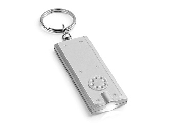 NOHO. Брелок с лампочками LED, Сатин серебро