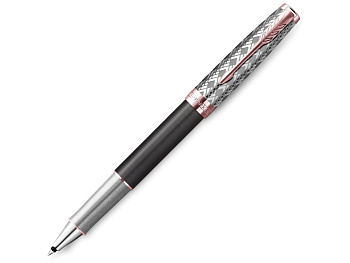 Ручка-роллер Parker Sonnet Premium Refresh GREY GT, стержень: F, цвет чернил: black, в подарочной упаковке