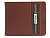 Бумажник Mano Don Leonardo, с RFID защитой, натуральная кожа в коньячном цвете, 10,5 х 2 х 8,5 см
