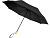 Birgit, складной ветроустойчивой зонт диаметром 21 дюйм из переработанного ПЭТ, черный