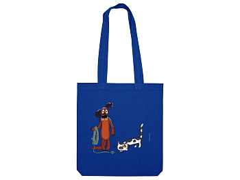 Сумка из плотного хлопка Жил-был Пес, 220 г/м2, классический синий 2386C