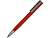 Ручка металлическая шариковая Insomnia софт-тач с зеркальным слоем, красная с серым