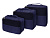 Комплект чехлов для путешествий Easy Traveller, темно-синий