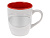 Кружка Пинт, белый/красный
