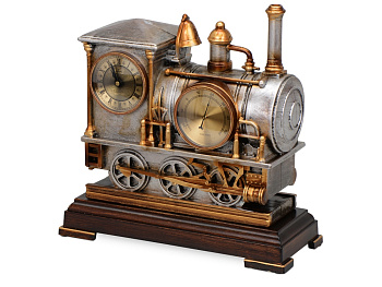 Погодная станция Паровоз, бронза с чернением