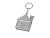 Брелок-рулетка Домик, 1 м., серебристый