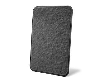 Чехол-картхолдер Favor на клеевой основе на телефон для пластиковых карт и и карт доступа, серый