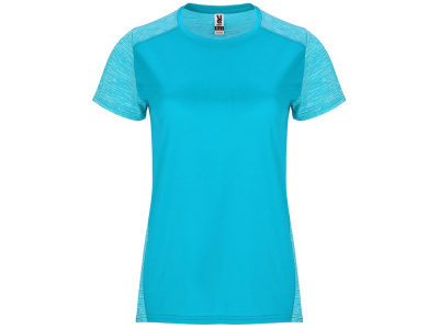 Спортивная футболка Zolder женская, бирюзовый/меланжевый бирюзовый