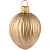 Елочная игрушка «Грецкий орех» в коробке, матовое золото