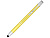 Шариковая кнопочная ручка-стилус Moneta из анодированного алюминия, желтый