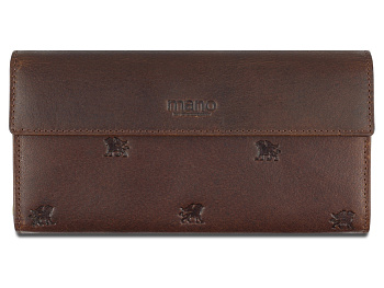 Кошелек Mano Don Leon, натуральная кожа в коричневом цвете, 19 х 10 см