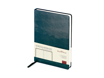 Ежедневник недатированный А5 Megapolis, зеленый