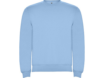 Свитшот с начесом Clasica унисекс, небесно-голубой