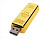 USB-флешка на 64 Гб в виде слитка золота, золотой