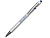 Ручка-стилус металлическая шариковая Sway  Monochrome с цветным зеркальным слоем, серебристый с темно-синим