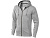 Толстовка Arora мужская с капюшоном, серый меланж