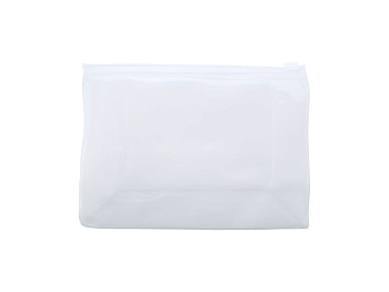 Косметичка CARIBU из прозрачного ПВХ с герметичным замком, белый