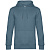 Толстовка с капюшоном унисекс King, серо-синяя