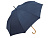 Зонт-трость 1134 Okobrella с деревянной ручкой и куполом из переработанного пластика, navy