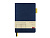 Ежедневник недатированный А5 Boston, темно-синий (желтый обрез)