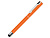 Ручка металлическая стилус-роллер STRAIGHT SI R TOUCH, оранжевый