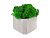 Кашпо бетонное со мхом (гама-маренго мох зеленый), QRONA