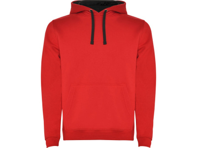 Толстовка с капюшоном Urban мужская, красный/черный