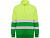 Свитшот ворот на молнии Spica, садовый зеленый/неоновый желтый