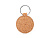 Брелок HIBIS из натуральной пробки, круглый, бежевый