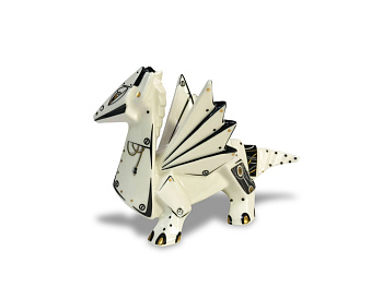 Скульптура Дракон Киберпанк