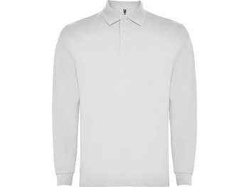 Рубашка поло Carpe мужская с длинным рукавом, белый